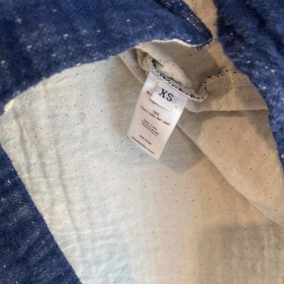 ATELIER DELPHINE OVERSIZED SHIRT JACKET IN INDIGO, BARELY WORN, SIZE XS FITS S-M - Picture 4 of 5